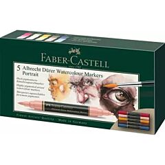 Albrecht Dürer Watercolour Marker, wallet of 5, Portrait AFORUM.shop® 