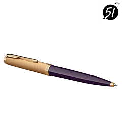 Ballpoint pen Parker® 51 'Deluxe Plum' GT. 18K AFORUM.shop®