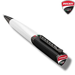 Ballpoint Pen DUCATI CORSE / Trofeo / White-Black / AFORUM.shop® 1