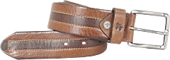Moški usnjeni pas Greenbelts "ANZIO" temno rjav AFORUM.shop®