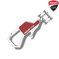 Keyring DUCATI CORSE / Tifoso / Red-Silver / AFORUM.shop® 1