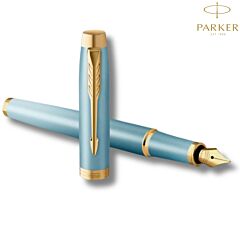 Quality fountain pen Parker IM Rituals with turquoise lacquer finish and gradient
- AFORUM.shop