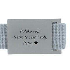 Privjesak za ključeve Carissimi C0017G "vozi sigurno" AFORUM.shop®