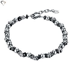 Men's bracelet #BRAND Gioielli / 27th Floor / Hematite and rings AFORUM.shop 1