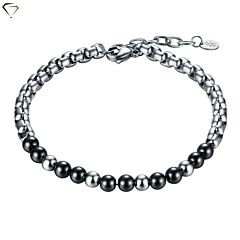 Men's bracelet #BRAND Gioielli / 27th Floor / Rolò and Hematite AFORUM.shop 1