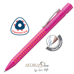 Kugelschreiber Faber-Castell "Grip 2010" pink-orange AFORUM.shop® 
