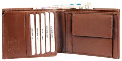 Men's leather wallet Excellanc 302376 with RFID protection