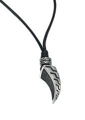 Men's leather necklace with pendant Leo Marco LM1076_2