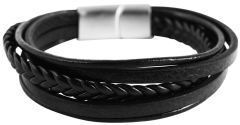 XXL men's leather bracelet Akzent A360024