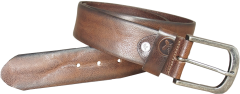 Men's leather belt Greenbelts® "SEAN" dark brown AFORUM.shop® 