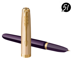 Fountain pen PARKER® 51 'Premium - Violet' GT. 18K AFORUM.shop® 