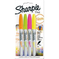 Sharpie Permanent Marker SHARPIE Neon, 4er Set AFORUM.shop® 