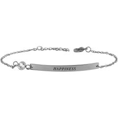 Women's steel bracelet Akzent A503531 with diamond engraving