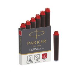 Ink cartridges PARKER® mini, 6/1 red AFORUM.shop® 