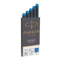 Ink cartridges PARKER®, 5/1 blue, washable ink AFORUM.shop® 
