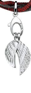 Women's silver pendant with zirconia Lucky Life LL2100
