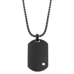Men's steel necklace with pendant Akzent A501366 I AFORUM.shop