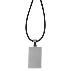 Men's kauchuk necklace with pendant Akzent A329039 I AFORUM.shop
