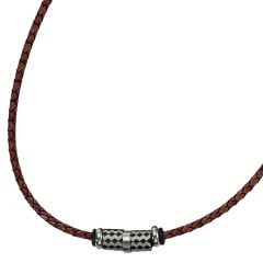 Men's leather necklace with pendant Leo Marco LM1087 I AFORUM.shop