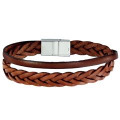 Men's leather bracelet Leo Marco LM1097