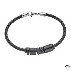 Men's leather bracelet Leo Marco LM1134