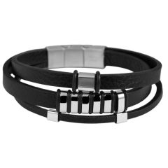 Men's leather bracelet Akzent A504179