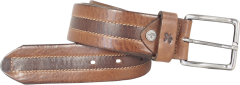 Men's leather belt Greenbelts "ANZIO" dark brown AFORUM.shop® 