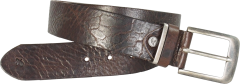 Men's leather belt Greenbelts "BARRIE" dark brown