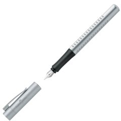 Fountain pen Faber-Castell "Grip 2011" Silver  AFORUM.shop® 