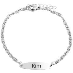 Women's steel bracelet Akzent A523113 with diamond engraving