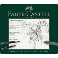 Set grafitnih svinčnikov Pitt, Faber-Castell, 19/1 AFORUM.shop® 