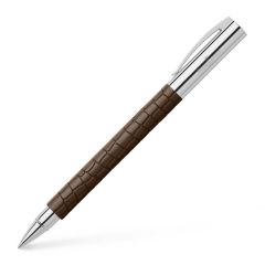 Rolerball pen Faber-Castell " Ambition 3D Croco" Brown AFORUM.shop® 