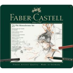 Set Pitt Monochrome, Faber-Castell, 21/1 AFORUM.shop® 