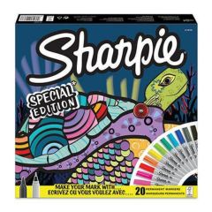 Trajni markeri SHARPIE, fine + ultra fine, 20/1, kornjača AFORUM.shop® 