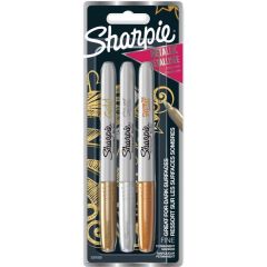 Sharpie Permanent Markers Metallic, set of 3 AFORUM.shop® 
