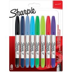 Sharpie Permanent Markers Twin Tip, set of 8 AFORUM.shop® 